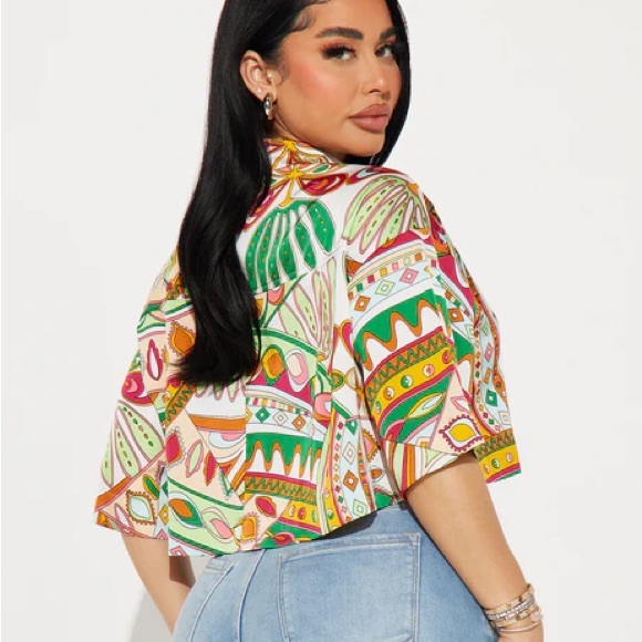 Bringing The Heat Satin Shirt - Picture 6 of 6